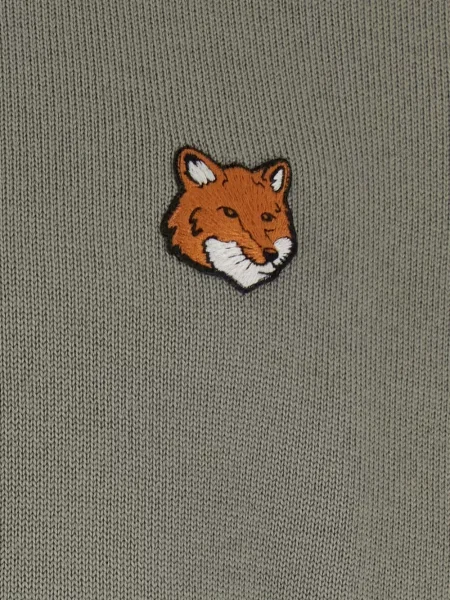 Pulover Maison Kitsune de lână verde