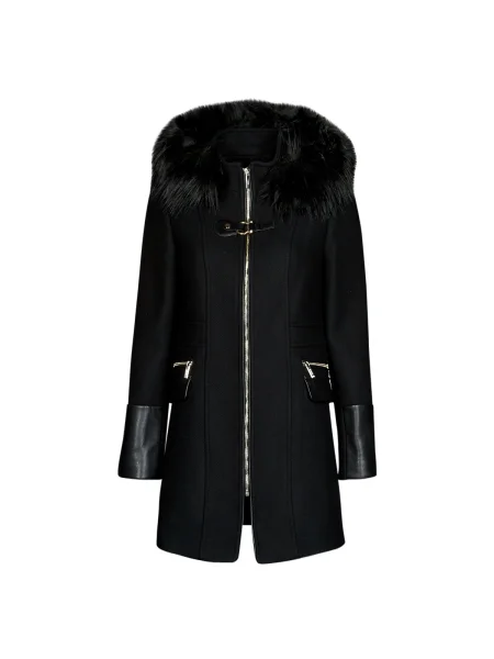 Morgan palton de lana de tranzitie negru