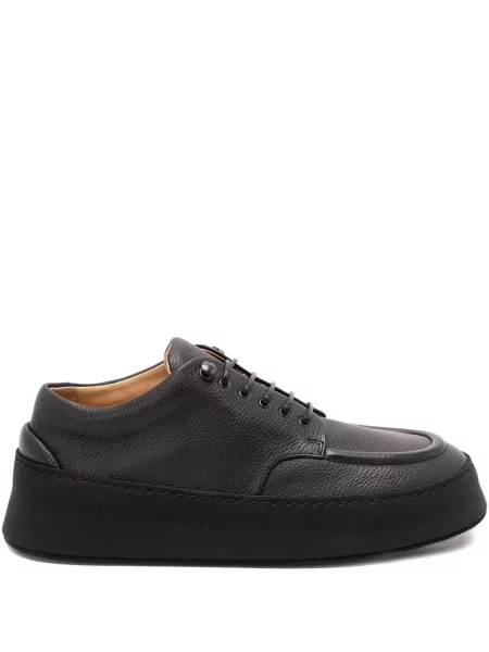 Pantofi derby Marsell din piele cu platformă negru