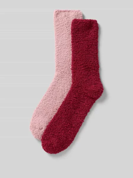 Skarpety z elastycznym pasem model ‘Socks cosy sustainable’ w zestawie 2 szt. Camano różowe
