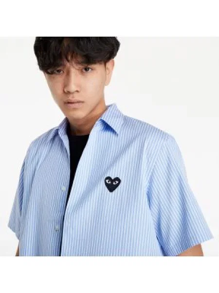 Ριγέ πουκάμισο Comme Des Garçons Play λευκό