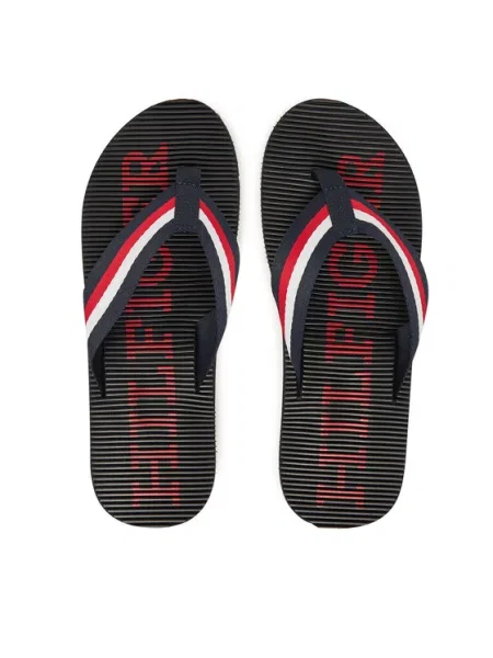 Джапанки Tommy Hilfiger MASSAGE HILFIGER BEACH SANDAL тъмносиньо