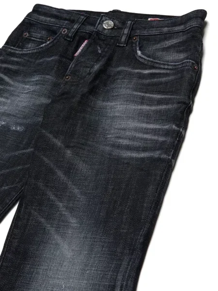 Jeansy dziecięce Dsquared2 czarne