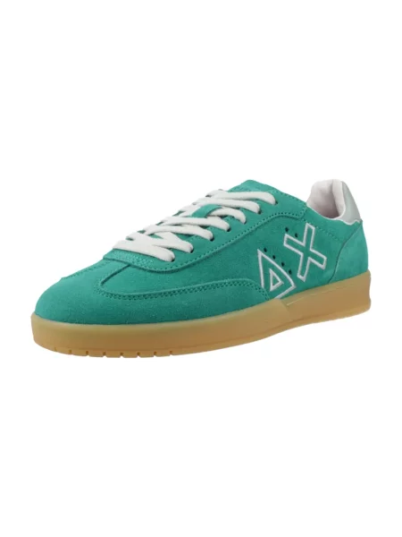 Sneakersy Sun68 zamszowe zielone
