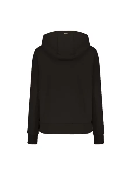 Bluza z kapturem Herno z kapturem z logo czarna
