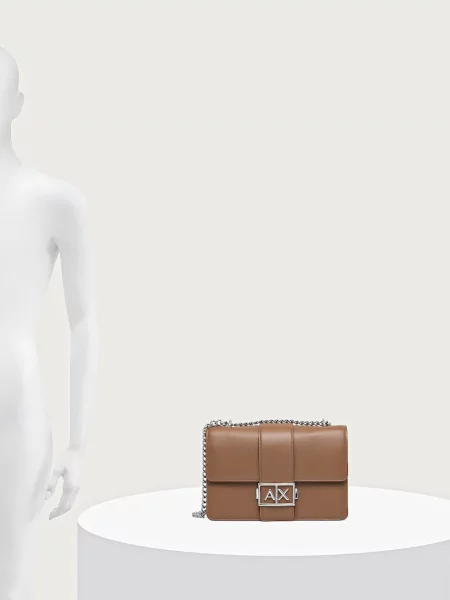 Кожаная сумка через плечо Armani Exchange