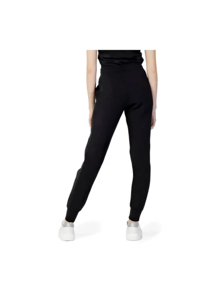 Guess spodnie dresowe ALLIE z aplikacją czarny