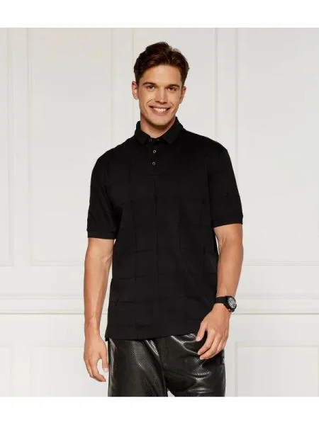 Armani Exchange Tenisz póló fekete