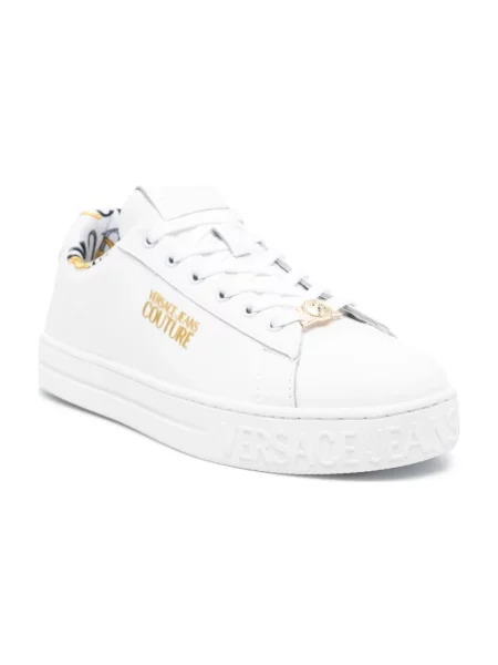 Sneakersy Versace Jeans Couture skórzane białe