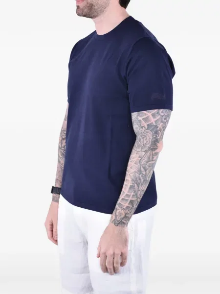 Tricou Mc2 Saint Barth cu broderie albastru