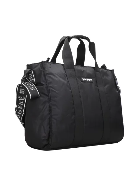 Palm Angels Torebki Mężczyzna Czarny ONE SIZE Duża Torba Mommy Bag biała