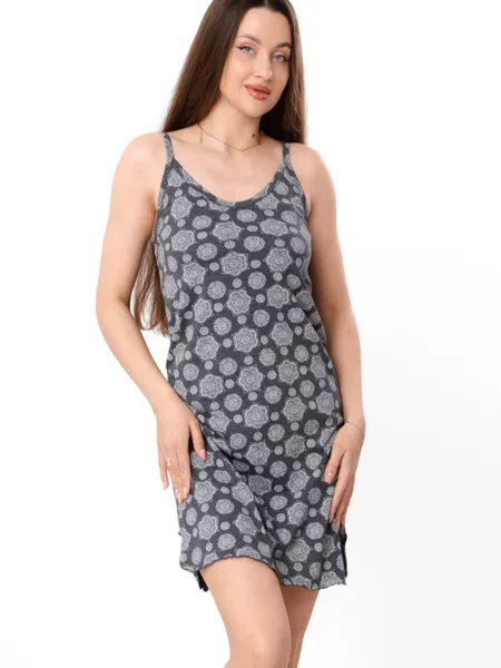 Нічна сорочка Носи своє темно-сірий сіра