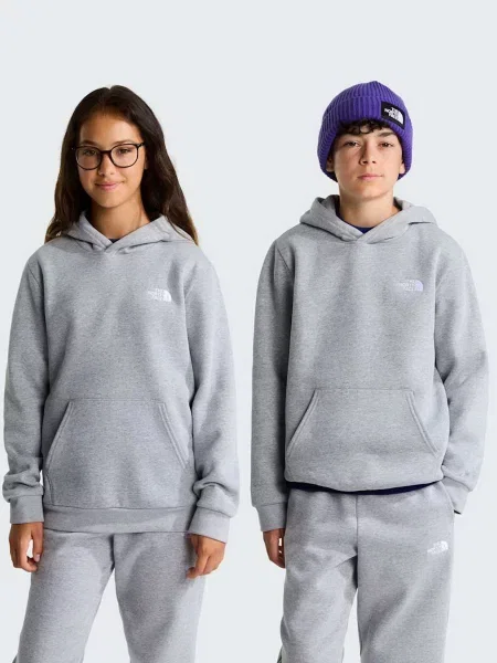Дитяче Худі The North Face TEEN EVOLUTION SIMPLE DOME PUL бавовна/поліестер сірий
