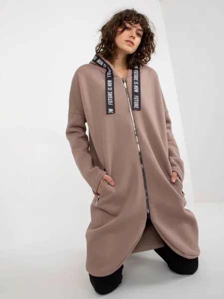 Hanorac cu glugă Fashionhunters bej