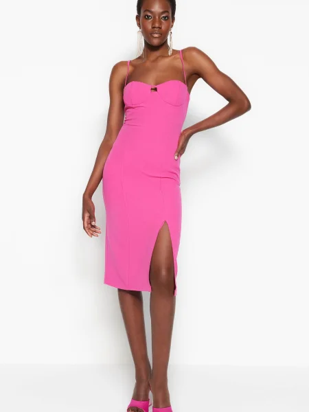 Rochie de cocktail Trendyol roz