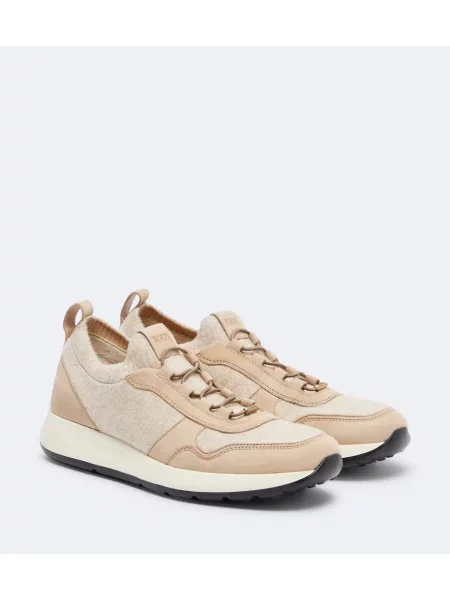 Sneakerși Tod's din piele bej