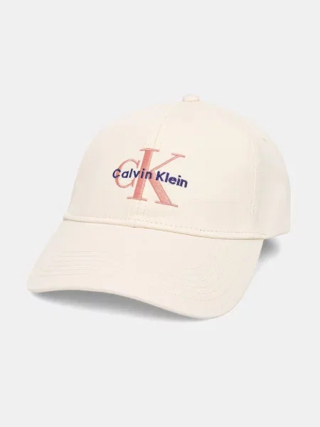 Calvin Klein καπέλο με γείσο γυναικείο μπεζ