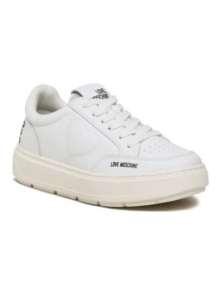 Sneakersy Love Moschino białe