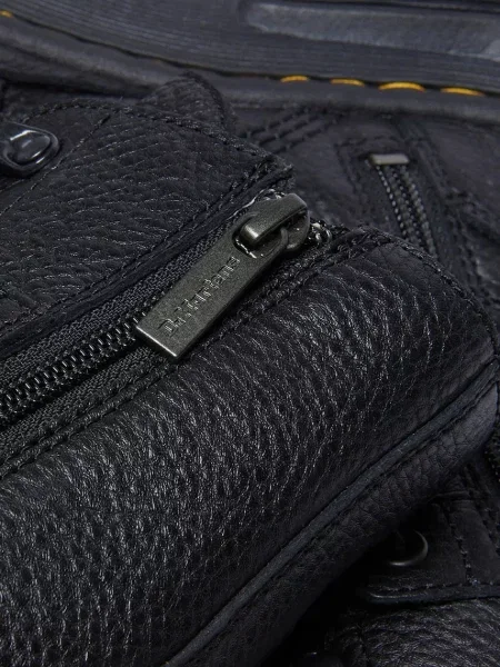 Шкіряні черевики Dr. Martens DMXL на платформі чорний