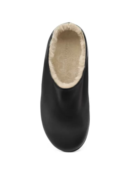 Sandale Dear Frances din piele de oaie negru