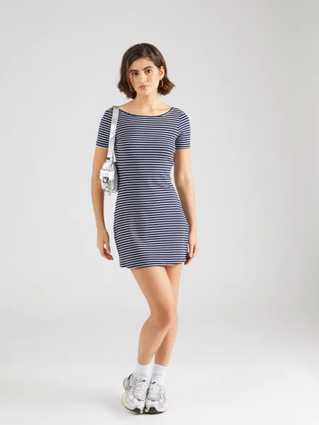 Motel Rochie Roswitha bleumarin alb