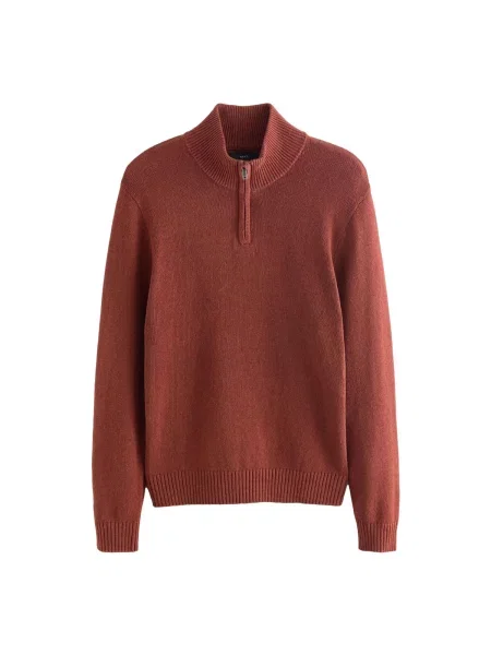 Next Pulover ruginiu roșu