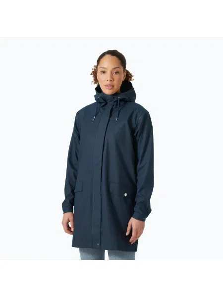 Palton de ploaie pentru femei Helly Hansen Moss Rain Coat navy albastru închis