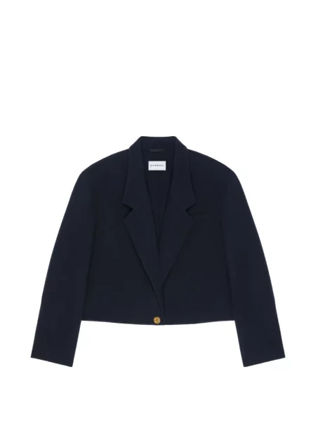 Decupat palton Givenchy de lână albastru
