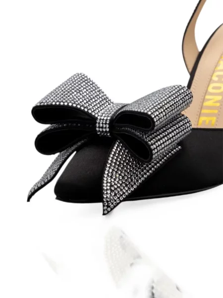 Pantofi cu toc Kat Maconie cu funde slingback negru