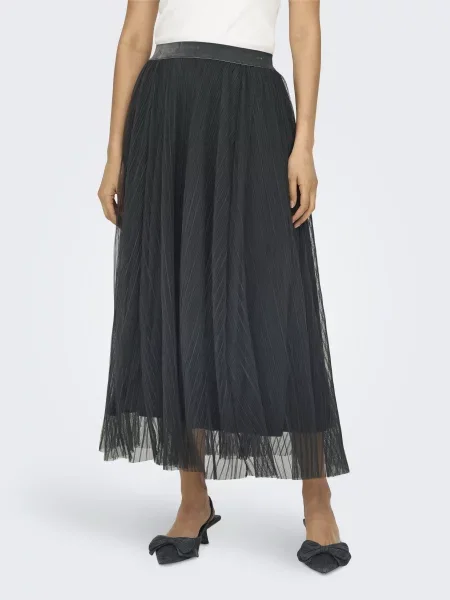 Only Спідниця міді чорний