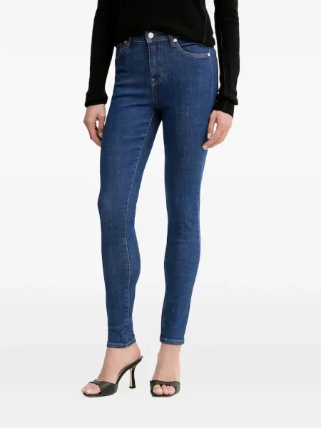 Blugi Silvian Heach cu autograf albastru