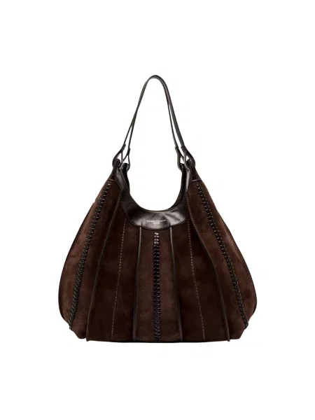 Gianni Chiarini torebka shopper zamszowa DUA brązowa