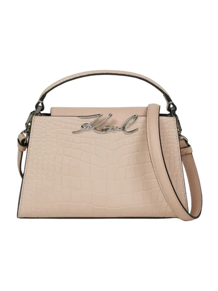 Torebka crossbody Karl Lagerfeld skórzana różowa