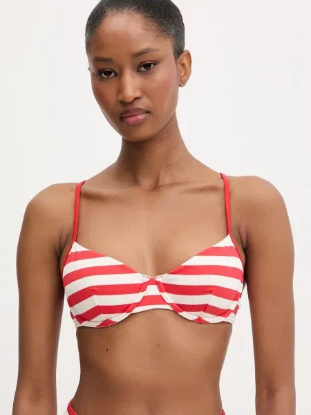Tommy Hilfiger plavková podprsenka červená