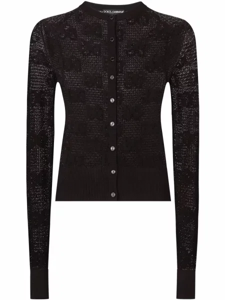 Cardigan Dolce & Gabbana din dantelă negru