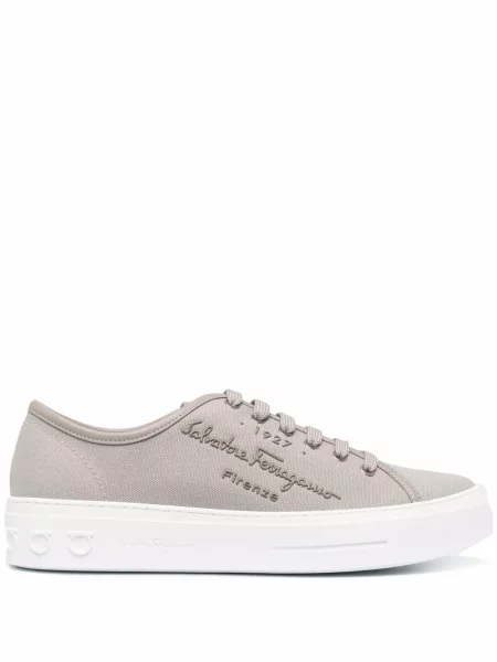 Sneakerși Salvatore Ferragamo gri