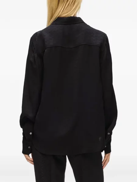 Bluză Karl Lagerfeld din jacard negru