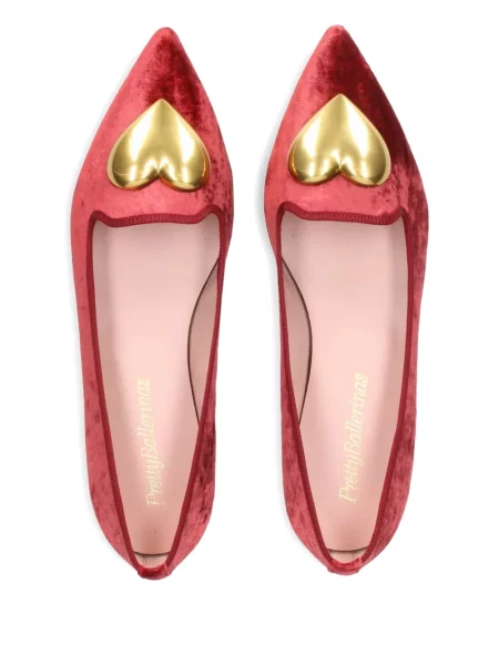 Балеринки Pretty Ballerinas със сърца червено