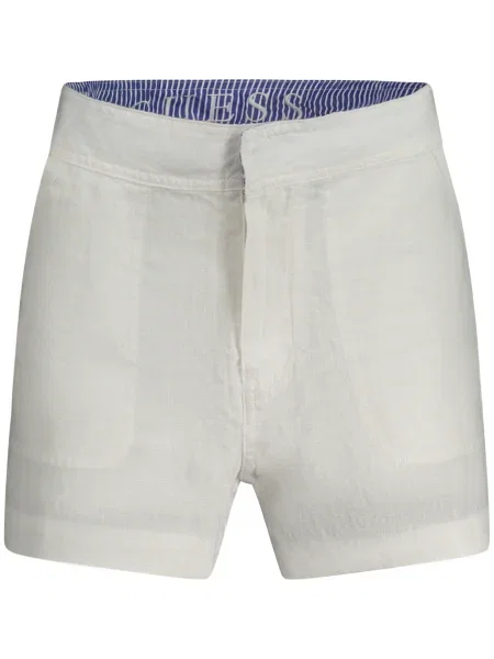 Pantaloni Guess Jeans scurte alb