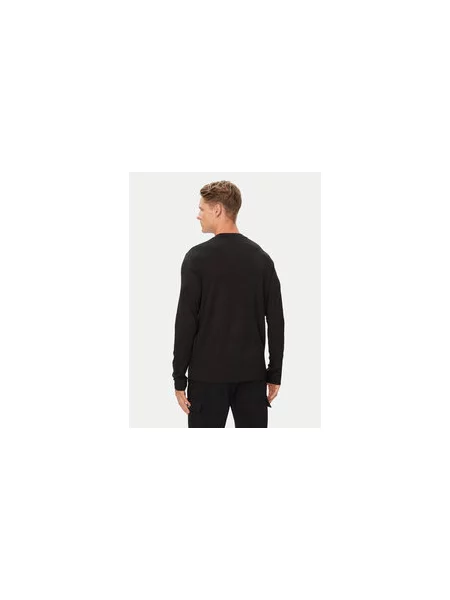 Emporio Armani Majica z dolgimi rokavi Regular Fit črna
