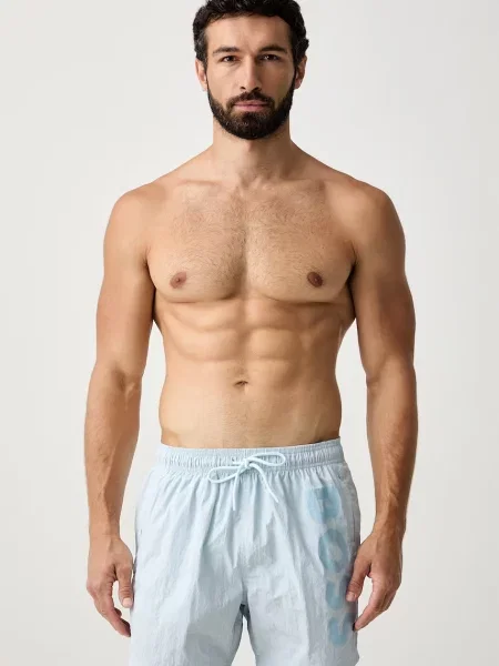 BOSS pantaloni scurți de baie pentru bărbați Octopus albastru