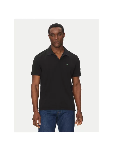 Calvin Klein Jeans Polo majica Regular Fit črna