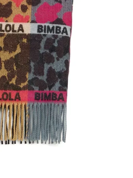 Prugasti šal Bimba Y Lola s printom ružičasta