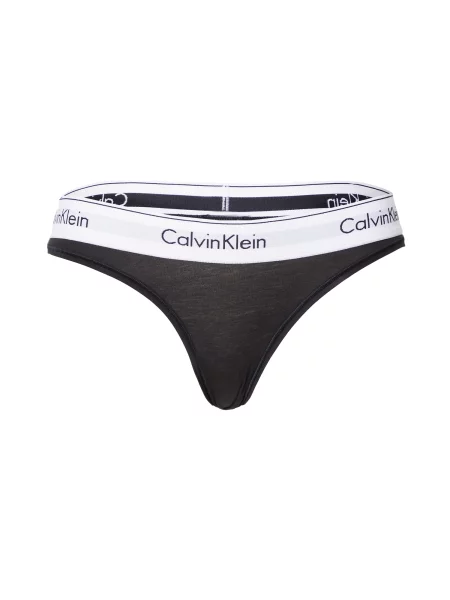 Chiloți tanga Calvin Klein Underwear negru