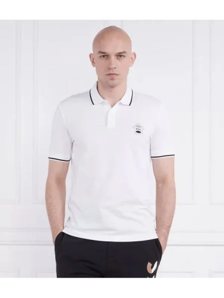 BOSS BLACK Polo Phillipson alb