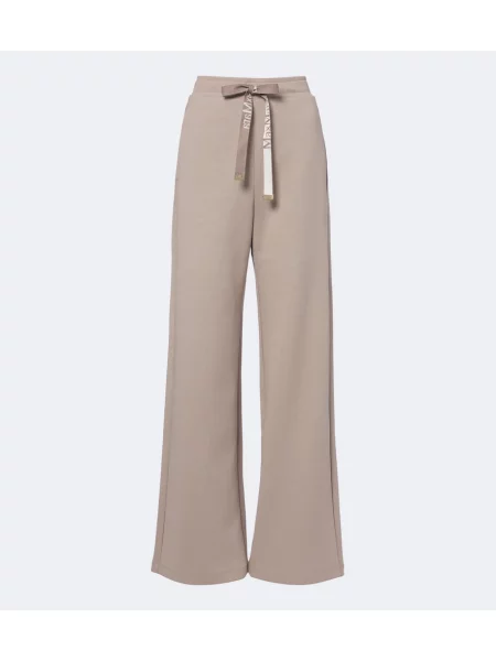 Pantaloni sport 's Max Mara din jerseu bej