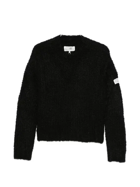 Pulover Mm6 Maison Margiela cu autograf negru