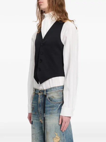 Vestă Ann Demeulemeester de lână negru