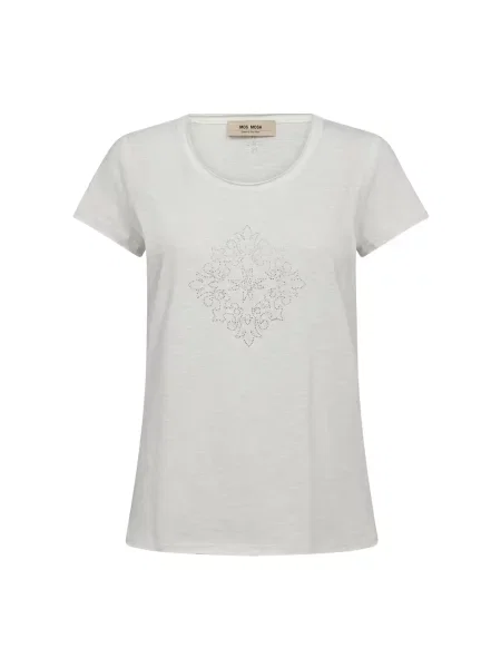 Koszulka Mos Mosh z kamieniami biała