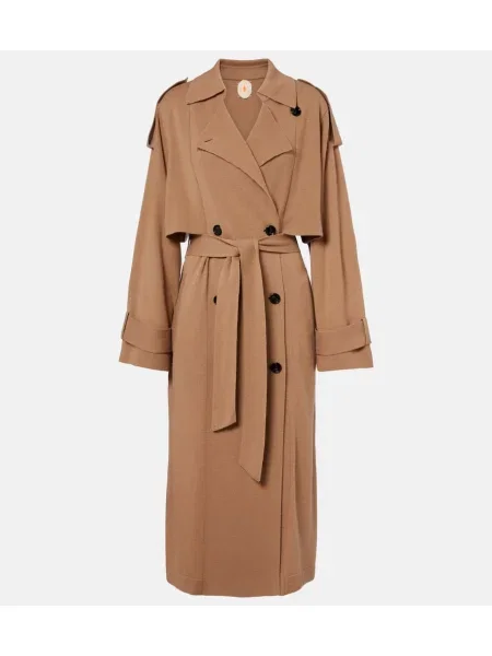 Trencz Jardin Des Orangers wełniany brązowy